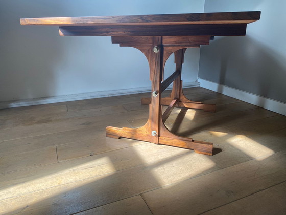 Image 1 of Rosewood Wooden Dining Table / Desk, Extendable.