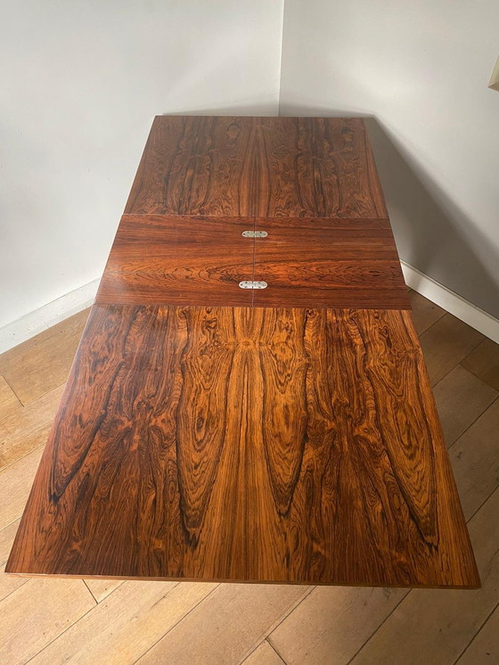 Image 1 of Rosewood Wooden Dining Table / Desk, Extendable.