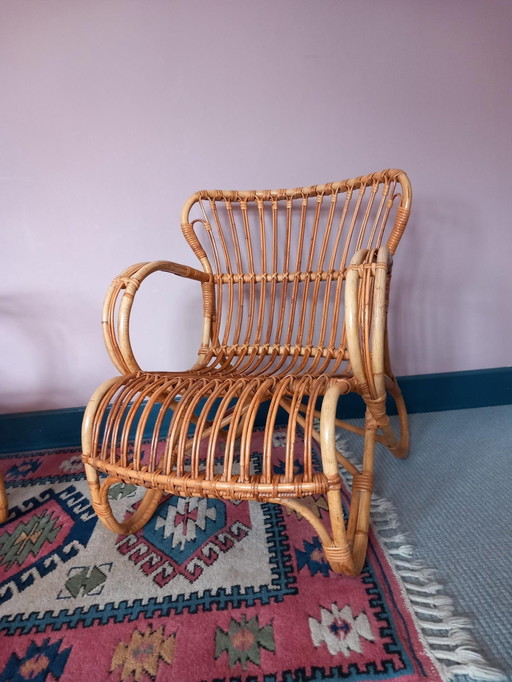 2x Rohe Noordwolde Rattan Armchairs