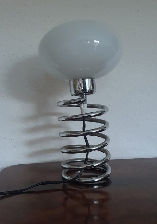 Vintage Spiral Bulb Lamp By Honsel