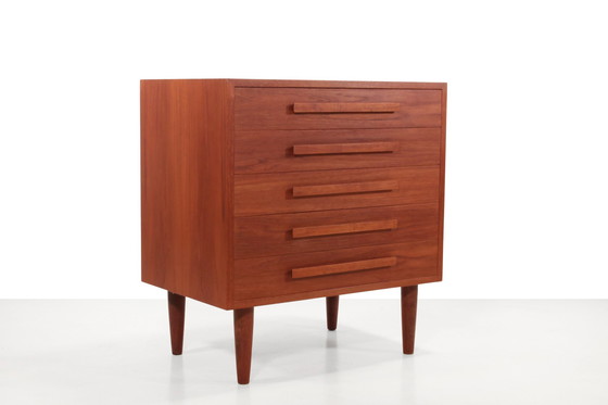 Image 1 of Danish modernist design Teak wooden chest of drawers