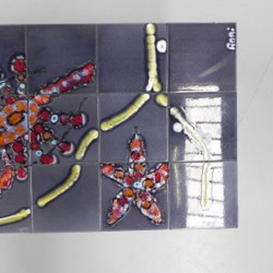 Image 1 of Table Adri Tile Sea Motif - 1960s