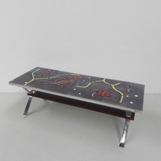 Image 1 of Table Adri Tile Sea Motif - 1960s