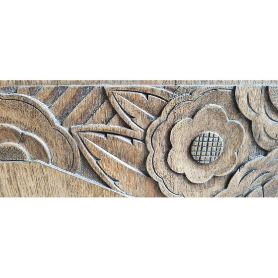Image 1 of Vintage Art Deco low wooden sideboard, 1940