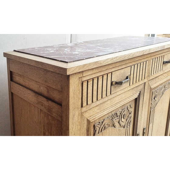 Image 1 of Vintage Art Deco low wooden sideboard, 1940