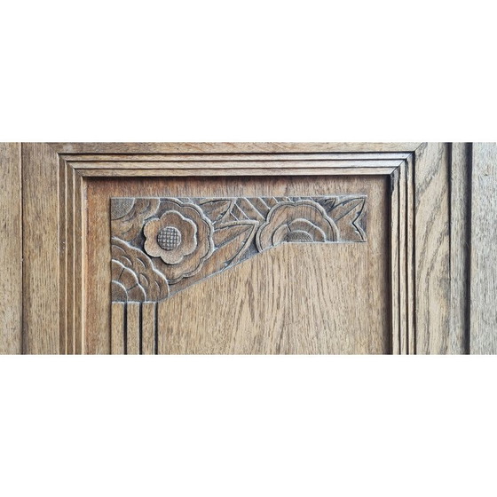 Image 1 of Vintage Art Deco low wooden sideboard, 1940