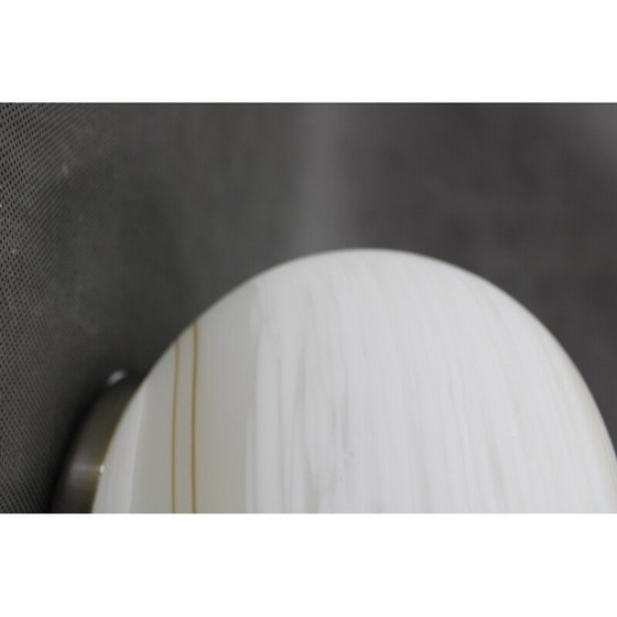 Image 1 of Vintage glass globe table lamp, Italy 1980s