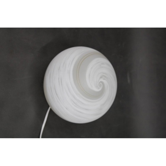 Image 1 of Vintage glass globe table lamp, Italy 1980s
