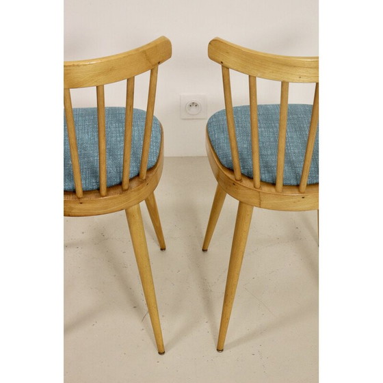 Image 1 of Pair of Scandinavian vintage beechwood chairs, 1960