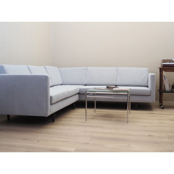 Image 1 of Vintage grey corner sofa, Denmark 1990s