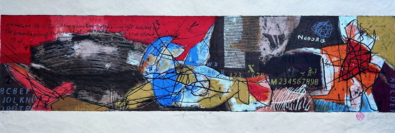 Image 1 of Screenprint Mohammed Quraish - Flying IV