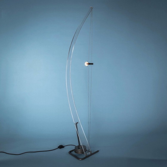 Image 1 of Vintage floor lamp in plexiglass and metal, France 1990
