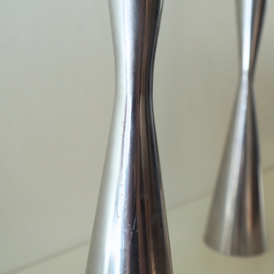 Image 1 of Set Of 3 Ikea Erika Pekkari 1980S Diabolo Candlesticks