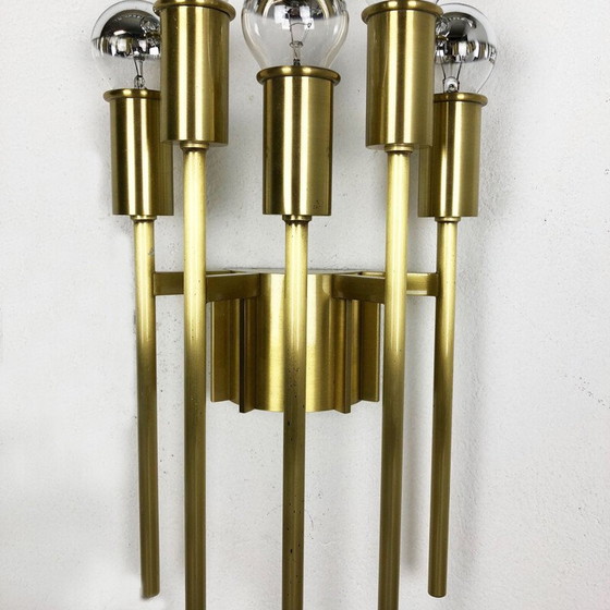 Image 1 of Vintage brass wall lamp, Italy 1970