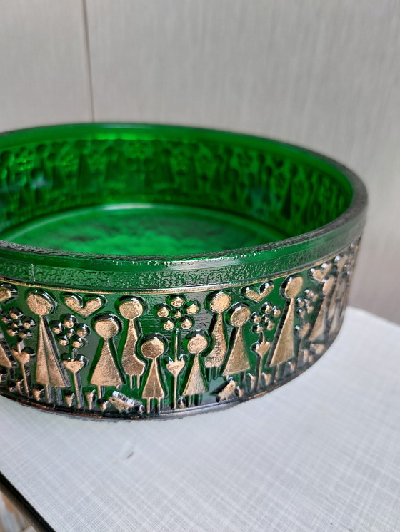 Image 1 of Scandinavian glass art design bowl