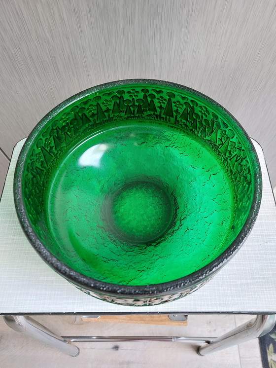 Image 1 of Scandinavian glass art design bowl