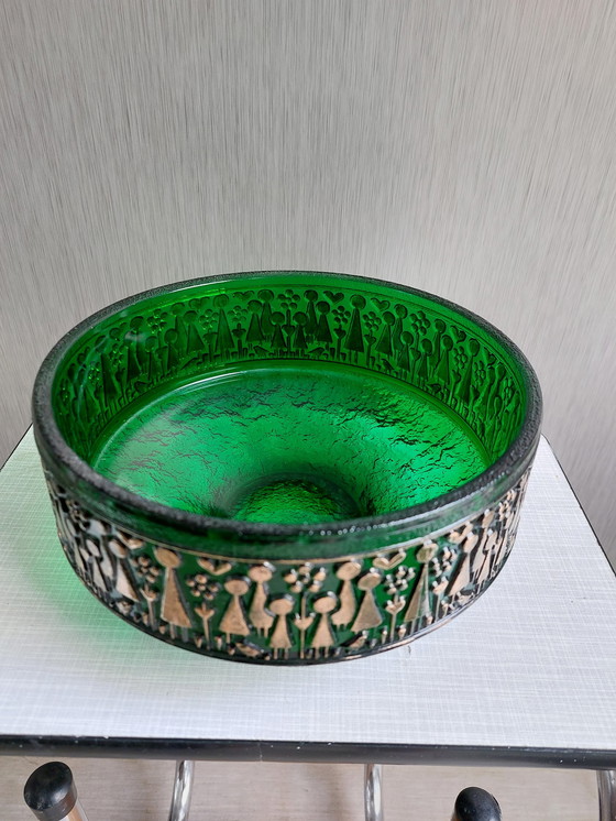 Image 1 of Scandinavian glass art design bowl