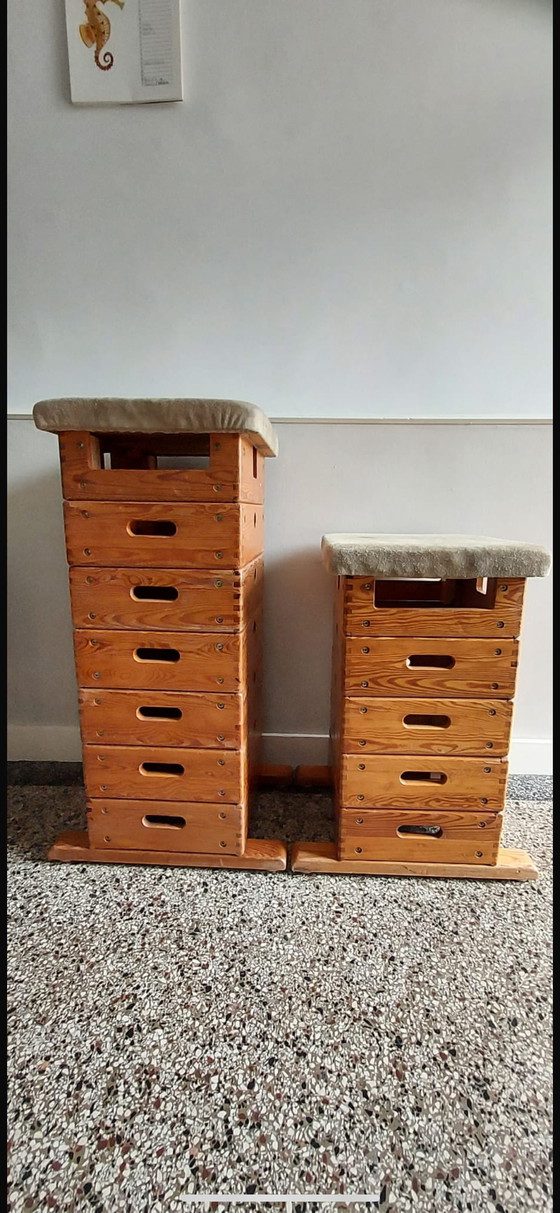 Image 1 of 2x armoires de gymnastique vintage
