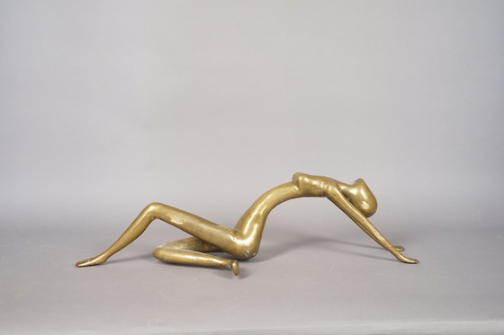Image 1 of Vintage RR Suède Sculpture abstraite en bronze, années 1970