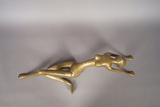 Image 1 of Vintage RR Sweden Abstract bronze sculpture, 1970s