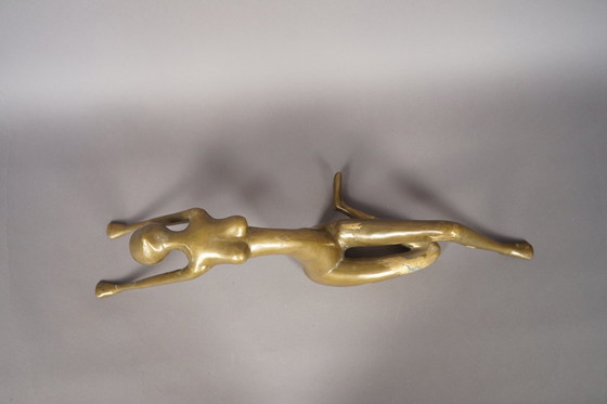 Image 1 of Vintage RR Sweden Abstract bronze sculpture, 1970s