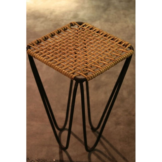 Image 1 of Coppia di sgabelli vintage di Wladyslaw Wolkowski, Polonia 1960