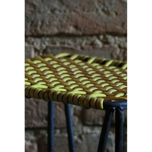 Pair of vintage stools by Wladyslaw Wolkowski, Poland 1960