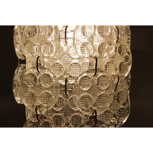 Design glass chandelier - 1970s