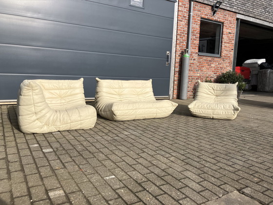 Image 1 of Divano Ligne Roset Togo a 1 posto, 2 posti e angolare in pelle beige