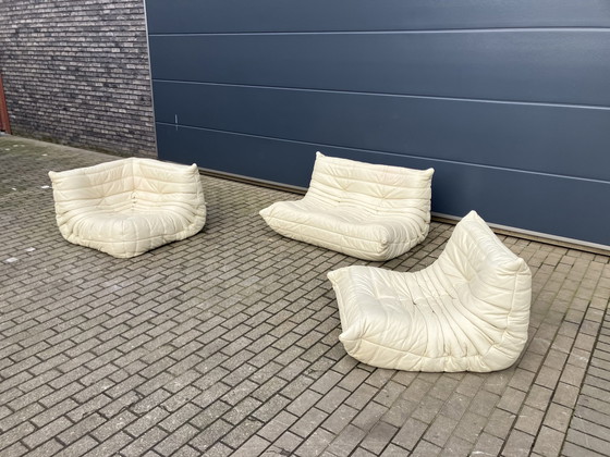 Image 1 of Divano Ligne Roset Togo a 1 posto, 2 posti e angolare in pelle beige