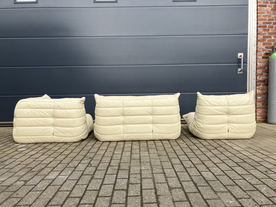 Image 1 of Divano Ligne Roset Togo a 1 posto, 2 posti e angolare in pelle beige