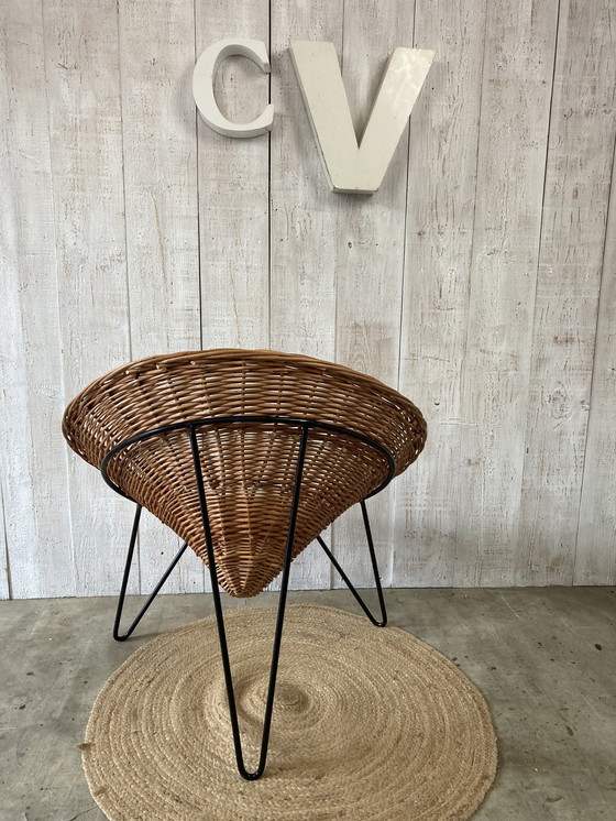 Image 1 of Wicker Basket Armchair