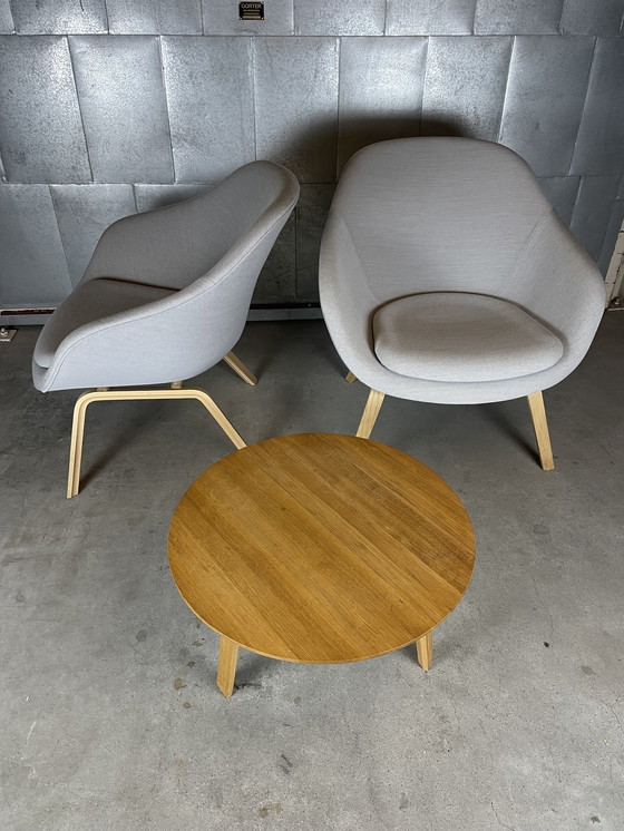 Image 1 of 2X Hay Aal83 Lounge Chair And Bella Table