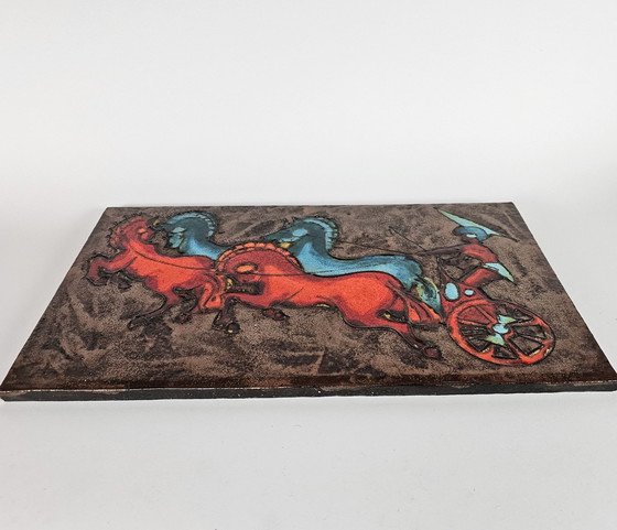 Image 1 of Ruscha Keramik - Fat Lava - Xl Wall plaque - W-Germany - 1970'S