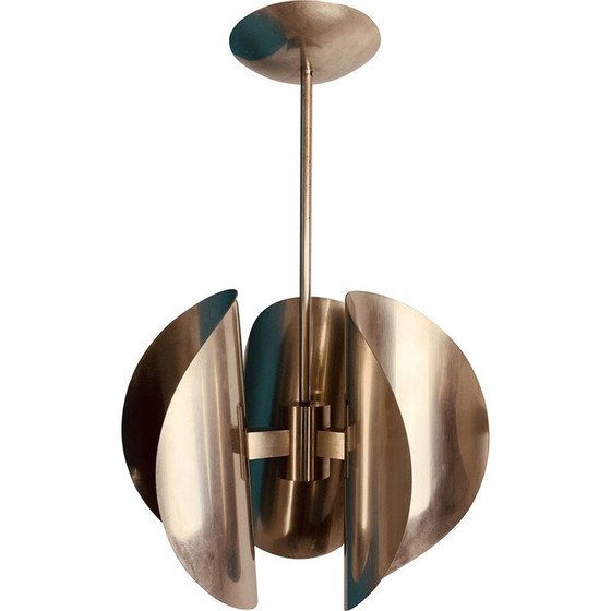 Image 1 of Lampadario cromato vintage a 3 luci