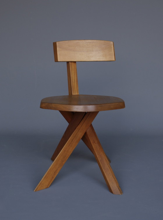 Image 1 of S34 Elm Chair By Pierre Chapo, 1980S