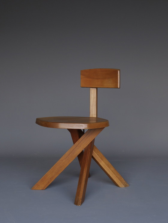 Image 1 of S34 Elm Chair By Pierre Chapo, 1980S