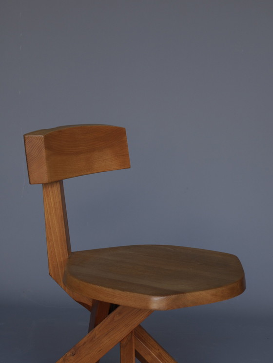 Image 1 of S34 Elm Chair By Pierre Chapo, 1980S