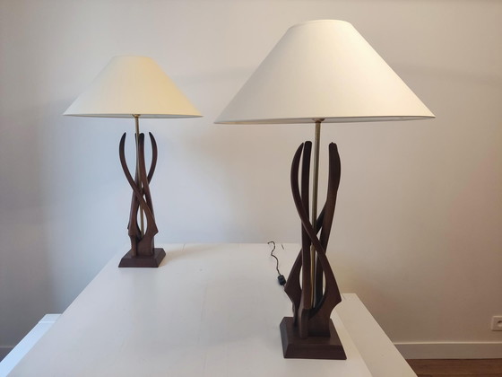 Image 1 of Paire de lampes américaines - 1960s 