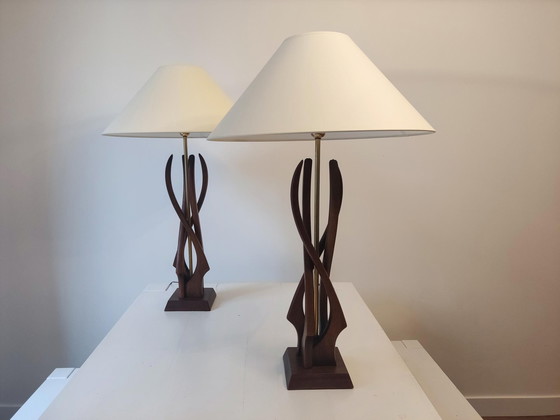 Image 1 of Paire de lampes américaines - 1960s 