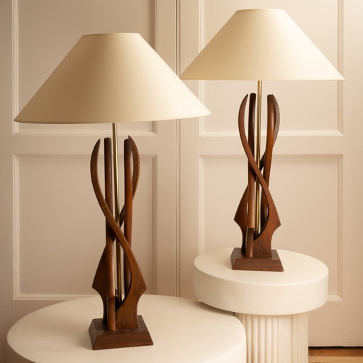 Pair of American lamps - 1960s