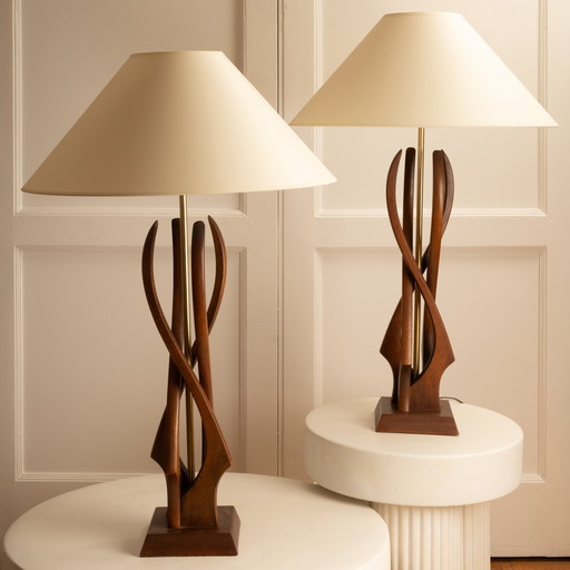 Pair of American lamps - 1960s