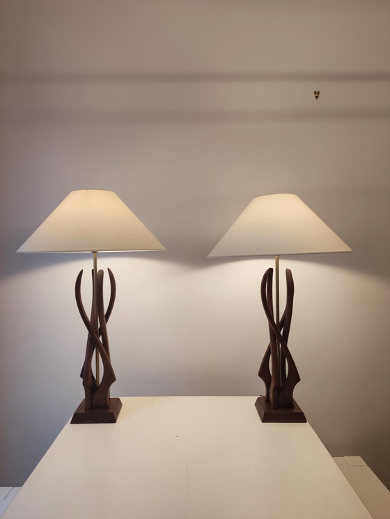 Image 1 of Pair of American lamps - 1960s