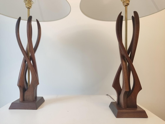 Image 1 of Paire de lampes américaines - 1960s 