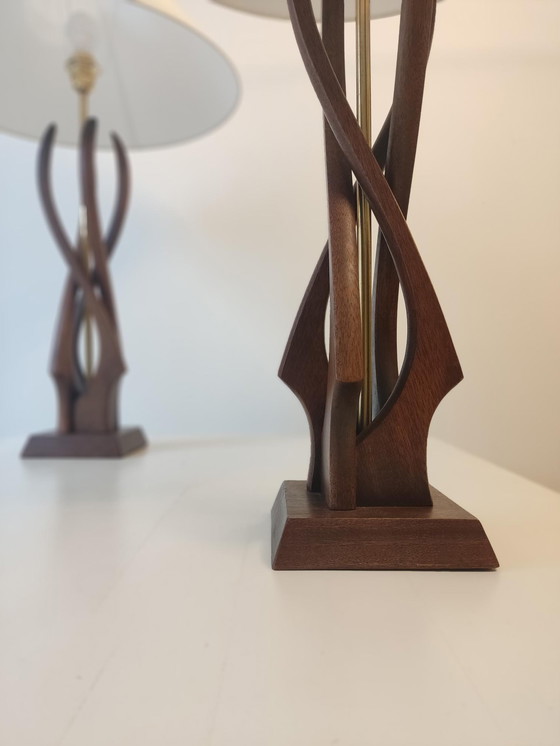 Image 1 of Pair of American lamps - 1960s