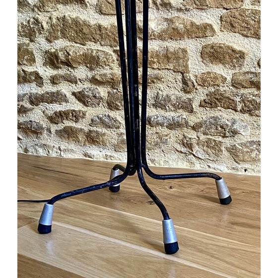 Image 1 of Vintage metal cage floor lamp, 1950s