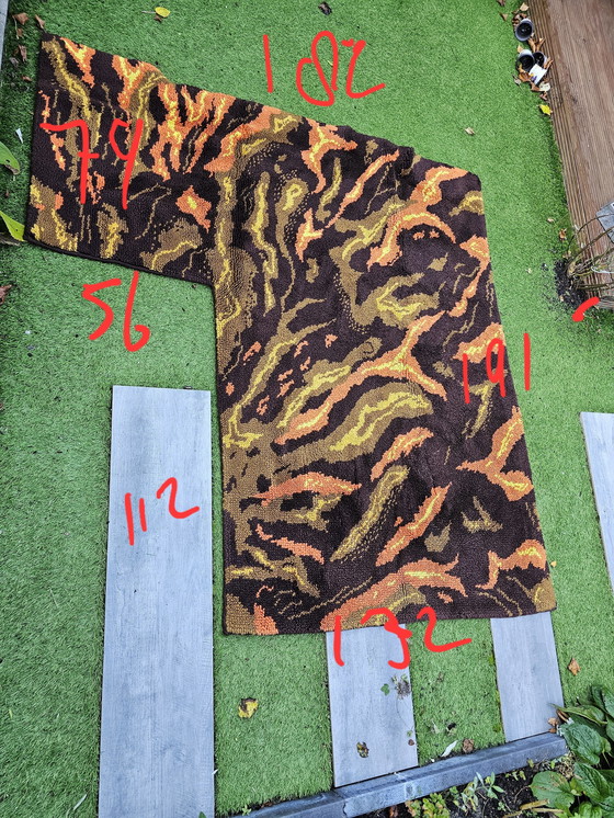 Image 1 of Funky Vintage Space Age rug