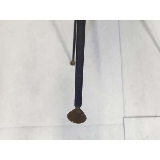 Image 1 of Poltrona vintage in skai color cuoio e acciaio, anni '50