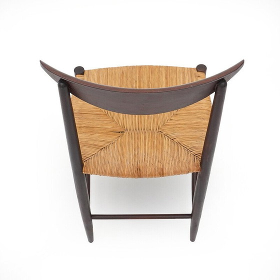 Image 1 of Vintage model 316 chair in teak and rope by Peter Hvidt and Orla Mølgaard-Nielsen for Soborg, Denmark 1950