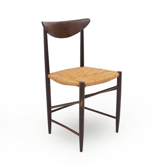 Image 1 of Vintage model 316 chair in teak and rope by Peter Hvidt and Orla Mølgaard-Nielsen for Soborg, Denmark 1950